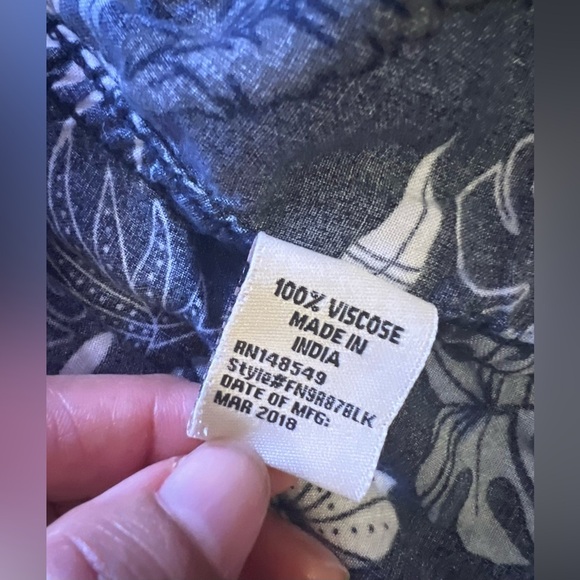 Womens Summer Tops - Blue Blouse / Shirt - Elastane - Floral - Casual Free Plane - Picture 15 of 16